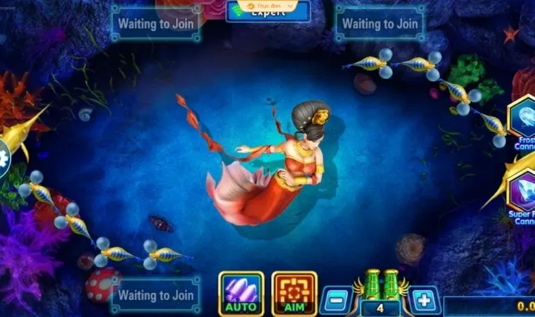 Giao diện chơi Bắn Cá Rồng tại Fun88