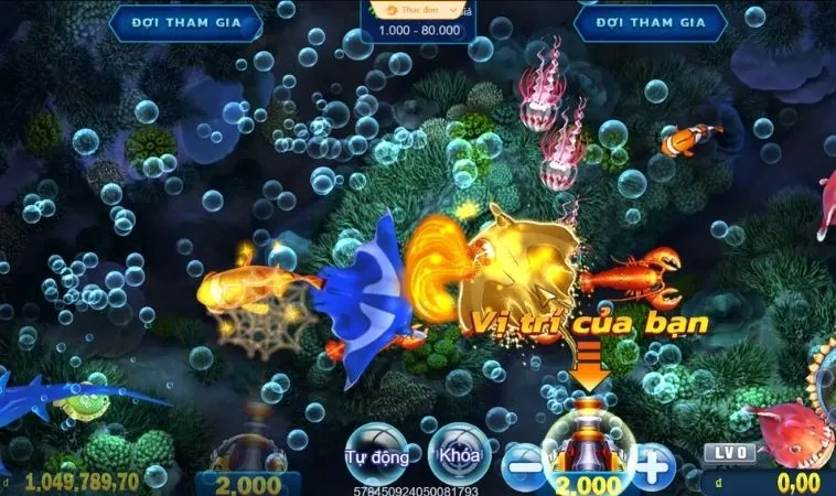 Giao diện chơi Bắn Cá Royal Fishing tại Fun88