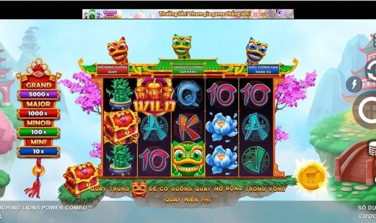 Giao diện chơi Nổ Hũ Lân Hái Lộc Fun88