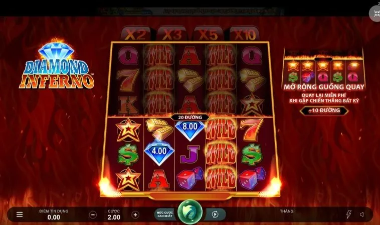 Giao diện chơi Nổ Hũ Kim Cương tại Fun88