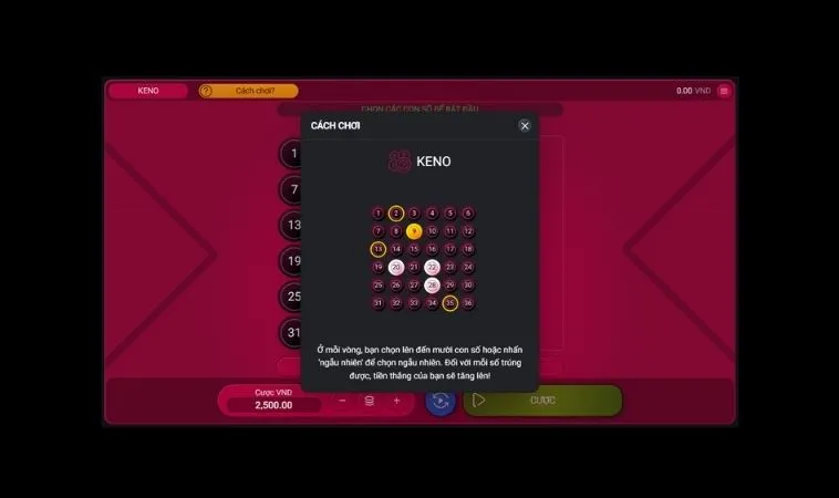 Keno tại Fun88