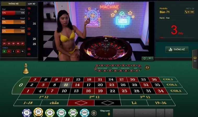 Giao diện chơi Roulette Tại Nhà Cái Fun88