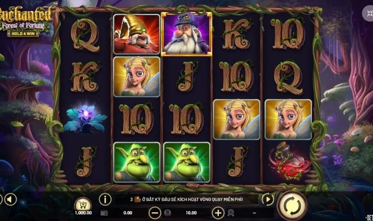 Giao diện chơi Nổ Hũ Rừng Xanh Tại Fun88
